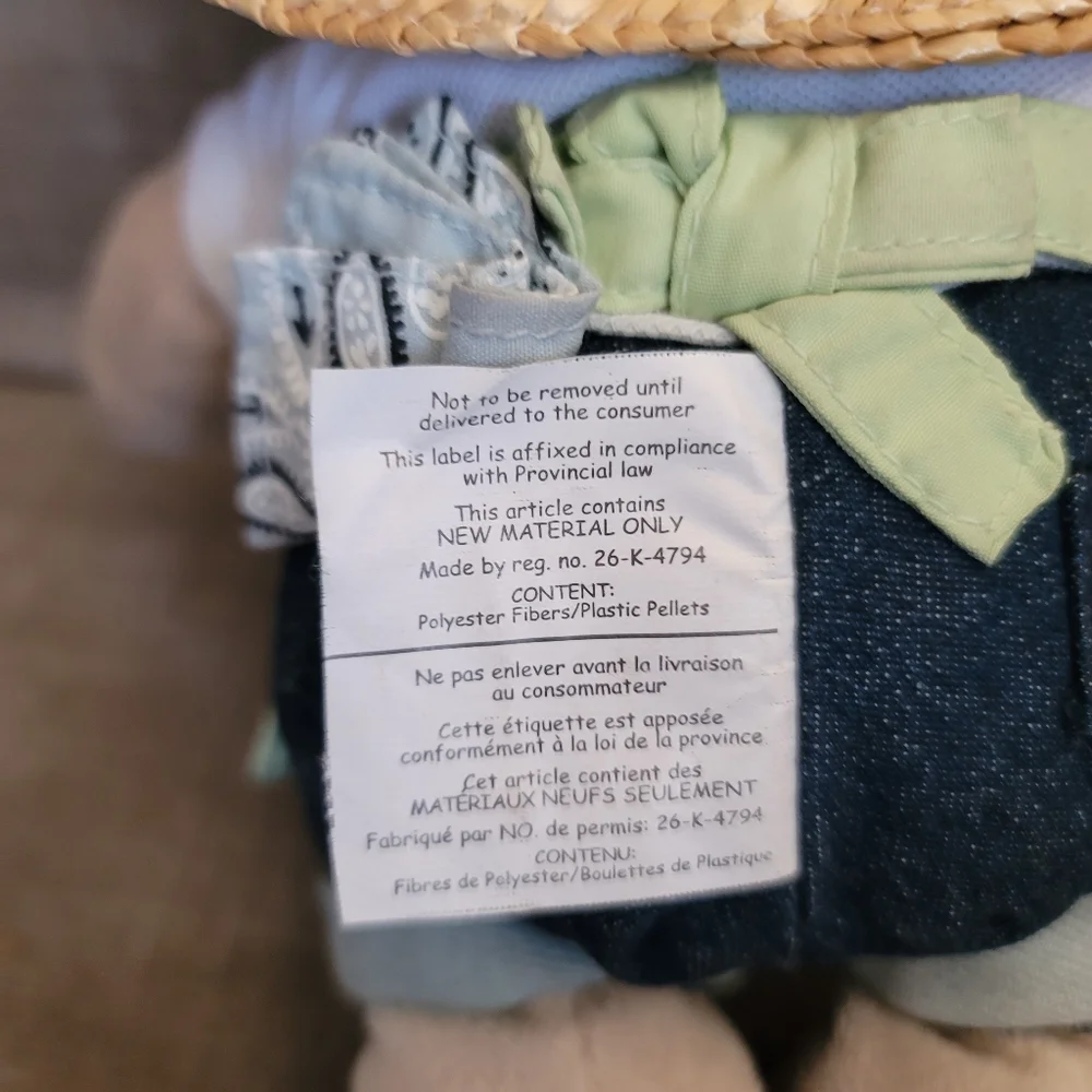 Starbucks Bearista Bear Plush 2006 The Spring Gardener Stuffed Animal Vintage - Picture 5 of 5